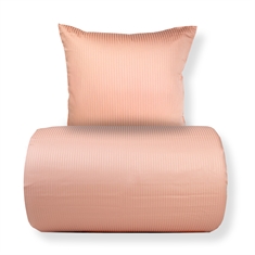 Beddengoed - Egyptisch katoen - Roze jacquardgeweven strepen