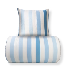 Bamboe beddengoed - 100% bamboe - Brede blauwe strepen