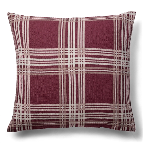 Seersucker beddengoed kussensloop 60x63 cm - Geruit hoofdkussensloop - 100% katoen - Krepp kussensloop - By Night