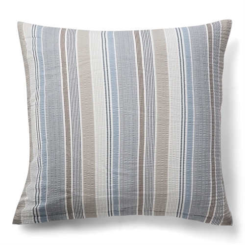 Seersucker beddengoed kussensloop 60x63 cm - Gestreepte hoofdkussensloop - 100% katoen - Krepp kussensloop - By Night