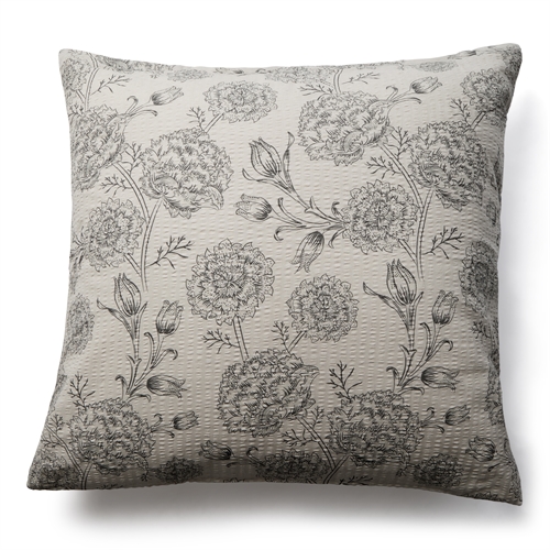 Seersucker beddengoed kussensloop 60x63 cm - Bloemrijk kussensloop - 100% katoen - Krepp kussensloop - By Night
