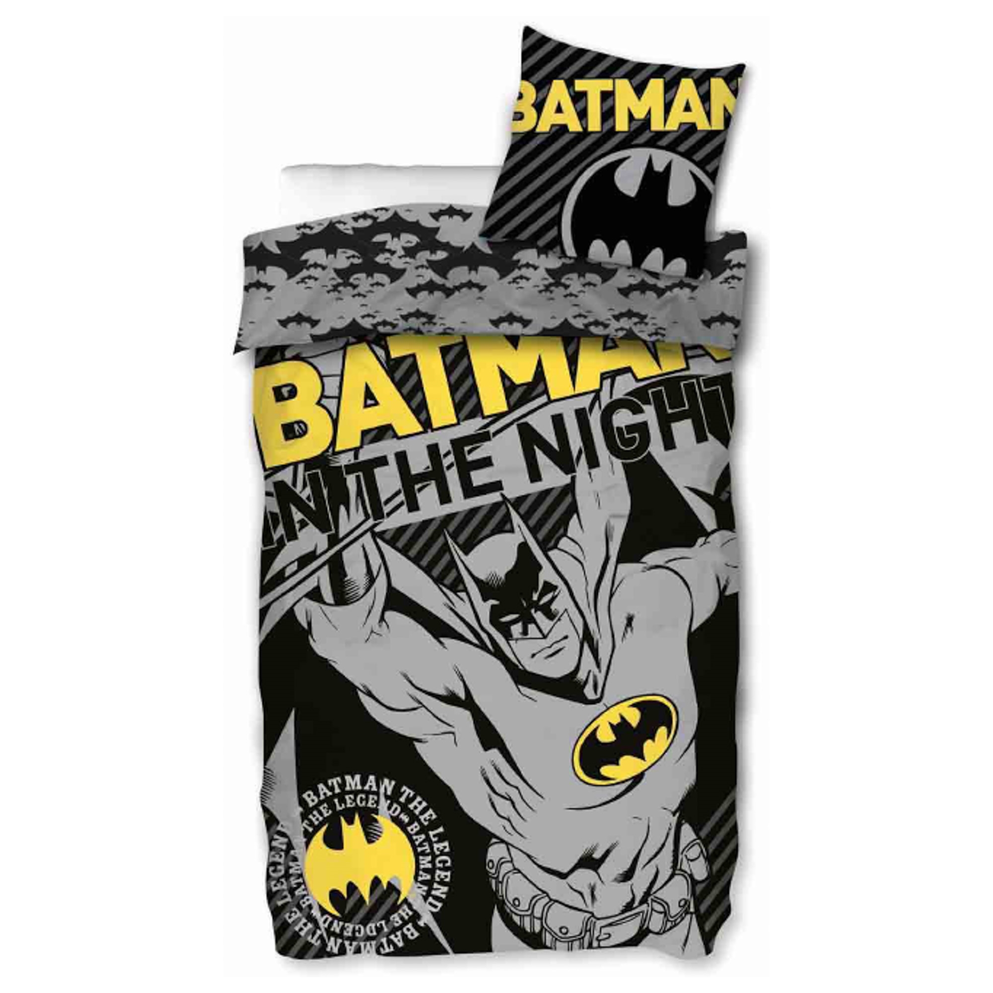 Batman beddengoed - 100% katoen - Kinderbeddengoed 140x200 cm - In The Night