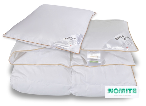 Dekbedovertrekset met kussen in Muskus dons - All-season dekbed - 140x200cm + 60x63cm - Borg Living