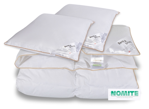Dyne-pudesæt met muskusdons - Tweepersoons dekbed 200x220cm + 2x 60x63cm - Borg Living