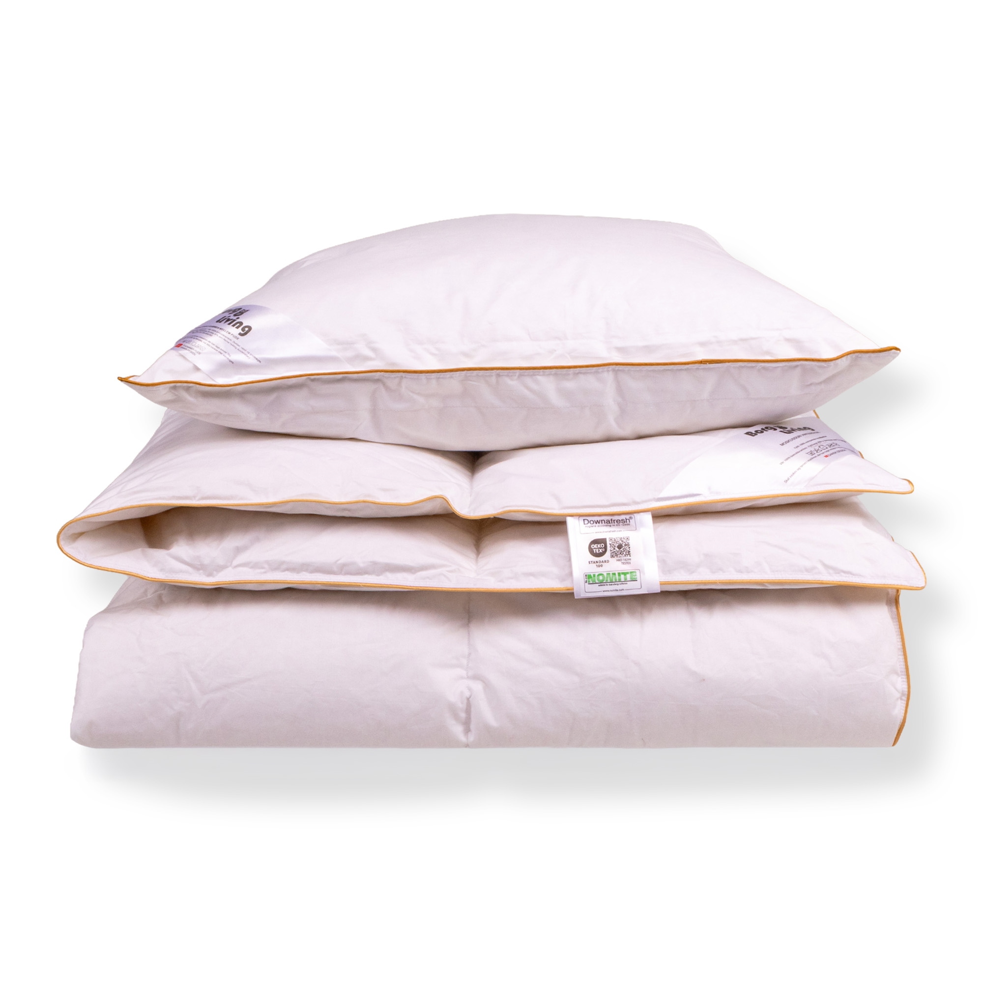Dekbed- en kussenset met muskusdons - Winterdekbed - 140x200 cm + 60x63 cm