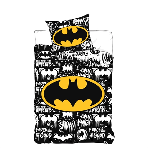 Batman beddengoed - 140x200 cm - Dekbedovertrek met 2-in-1 ontwerp - 100% katoenen beddengoedset
