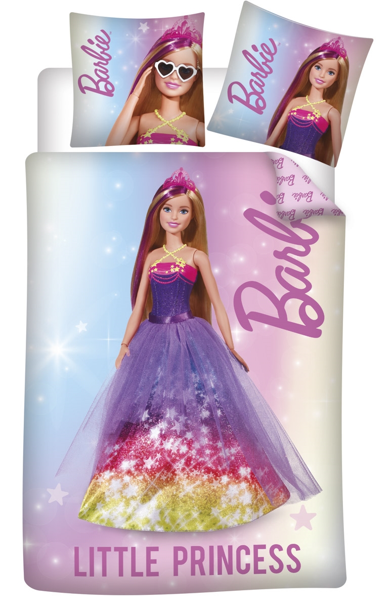 Barbie beddengoed - 100% katoen - Junior beddengoed 100x140 cm - Little Princess