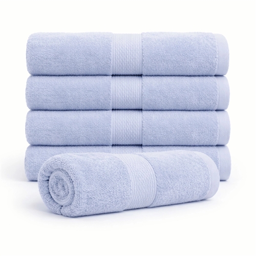 Katoenen handdoek - 100% katoen - Badhanddoek 70x140 cm - Diamant - Lichtblauw