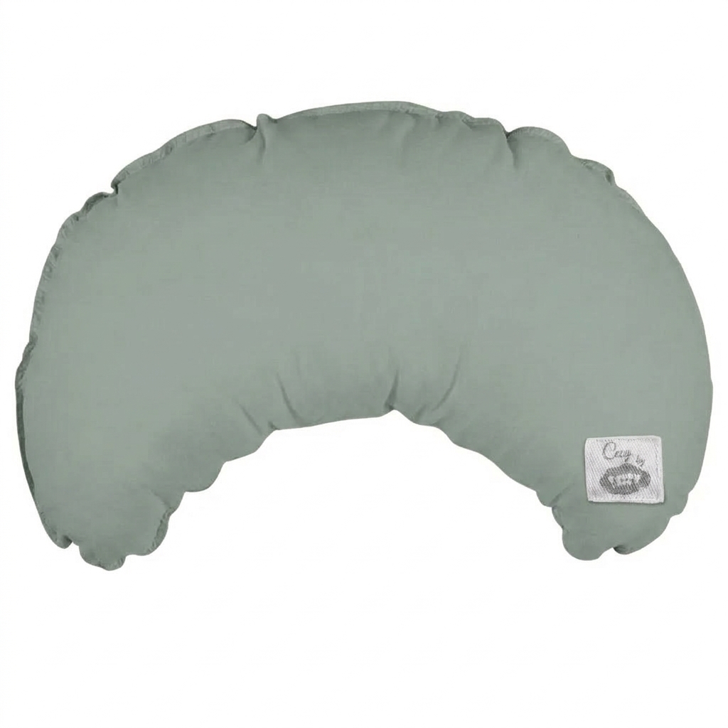 Voedingskussen - Cozy by dozy - Biologisch katoen - 60x90 cm - Stoffige groen