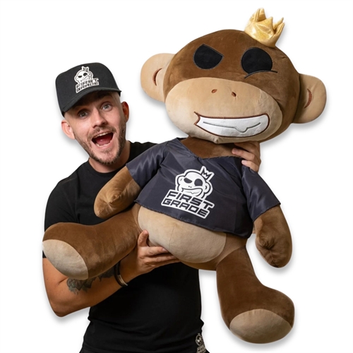 First Grade Monkey knuffel - Squish Heads - 60 cm
