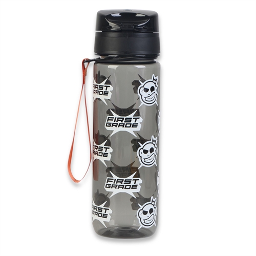 First Grade bidon - Waterfles met flipfunctie - Zwart