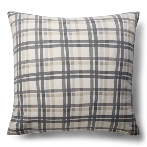 Kussensloop 60x63 cm - Geruite kussensloop - 100% Katoenflanel - By Night hoofdkussensloop