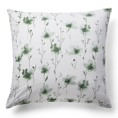 Flanel kussensloop 60x63 cm - Zacht gebloemd kussensloop - 100% Katoenflanel - By Night hoofdkussensloop