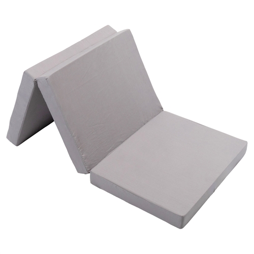 Vouwmatras - Single - Populair als gastenmatras - 8 cm comfortschuim - Nordstrand Home lichtgrijs schuimmatras