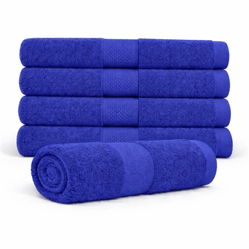 Katoenen handdoek - 100% katoen - Badhanddoek 70x140 cm - Diamant - Blauw