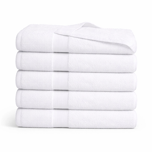 Bamboe handdoek - Badlaken 100x150 cm - Bamboe/katoen - Wit