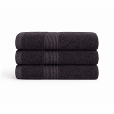 Katoenen handdoek - 100% katoen - Magnolia - Antraciet