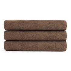 Bamboe handdoek - bamboe/katoen - bruin