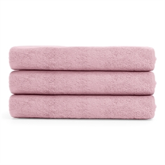 Bamboe handdoek - Bamboe/katoen - Roze