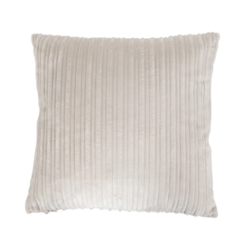 Sierkussen - 45x45 cm - Wit - Bankkussen met fluwelen look - Borg Living