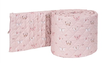 Bedomrander - Roze - Vlinders - Perfect voor het babybedje - Nordstrand Home