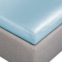Zijden laken - Stofblauw hoeslaken - 100% moerbeerszijde - By Borg