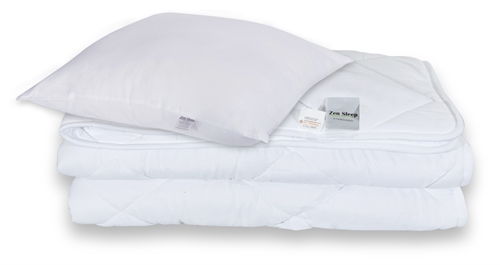 Dekbed-kussen set - All-season dekbed 140 x 220 cm + kussen 60 x 63 cm - synthetisch dekbed - Zen Sleep hypoallergeen dekbed en kussen