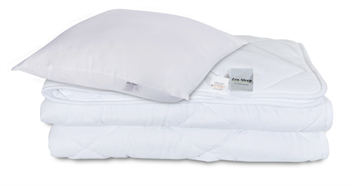 Dekbed-kussen set - All-season dekbed 140 x 220 cm + kussen 60 x 63 cm - synthetisch dekbed - Zen Sleep hypoallergeen dekbed en kussen