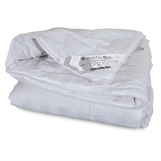Zijden winterdekbed - 100% moerbeizijde - Gestreept katoenen cambric - Butterfly Silk