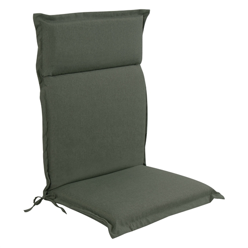 Luxe tuinkussen voor positiestoel met hoge rugleuning - Groen kussen met luxe comfort - Nordstrand Home 