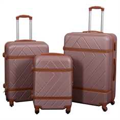 Koffer - Retro roze - Hardcase lichtgewicht koffer