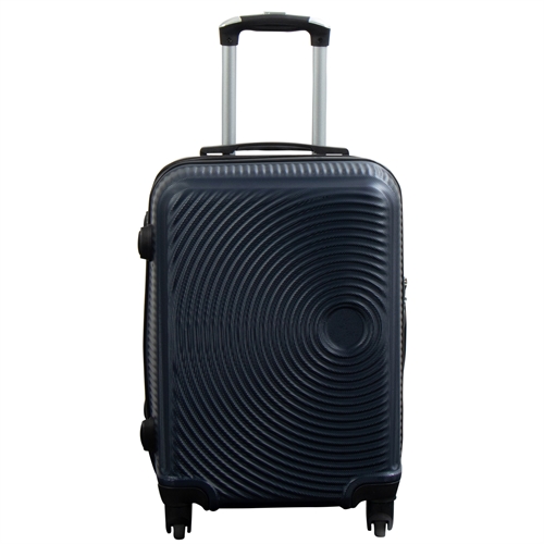 Handbagage koffer - Hardcase lichtgewicht koffer - Handbagage trolley - Donkerblauwe cirkels