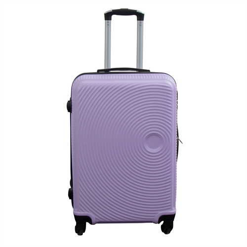 Koffer - Maat Medium - Hardcase koffer - Lichtpaarse cirkels - Stijlvolle goedkope reiskoffer