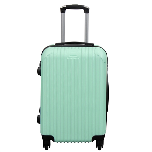 Handbagage koffer - Hardcase lichtgewicht koffer - Maat klein - Smalle lijnen - Mint