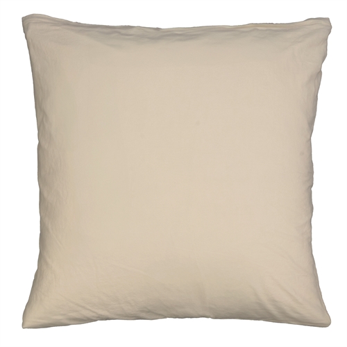 Kussensloop 60x63 cm - 100% Enzymgewassen Katoen - Firm Bruin - Nordstrand Home