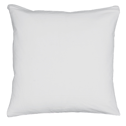 Kussensloop 60x63 cm - 100% Enzymgewassen Katoen - Firm Wit - Nordstrand Home