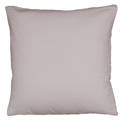 Kussensloop 60x63 cm - 100% Enzymgewassen Katoen - Firm Grijs - Nordstrand Home