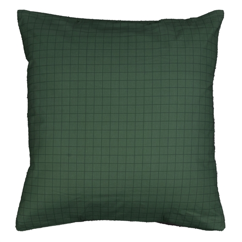 100% katoenen Kussensloop - 60x63 cm - Groen geruit Kussensloop - Nordstrand Home dekbedovertrek