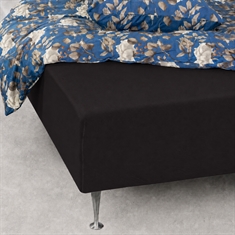Rekbaar hoeslaken - Zwart jersey laken - 100% katoen - Hoeslaken voor matras - Nordstrand Home