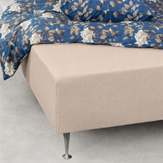 Stretch-hoeslaken - zandkleurig jersey laken - 100% katoen - Hoeslaken voor matras - Nordstrand Home