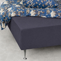 Stretch hoeslaken - Donkerblauw jersey laken - 100% katoen - Hoeslaken voor matras - Nordstrand Home