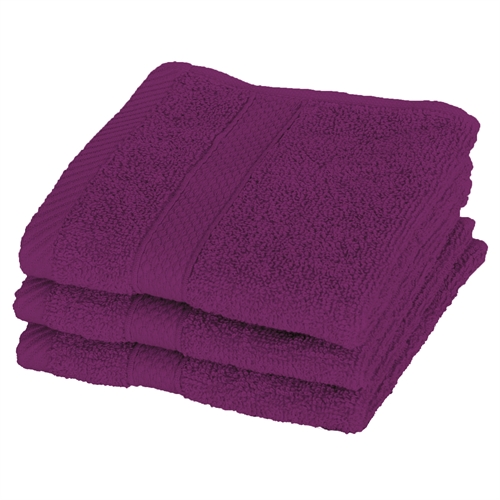 Washandje - 30x30 cm - Diamant - Paars - 100% Katoen - Zachte washandjes van Egeria