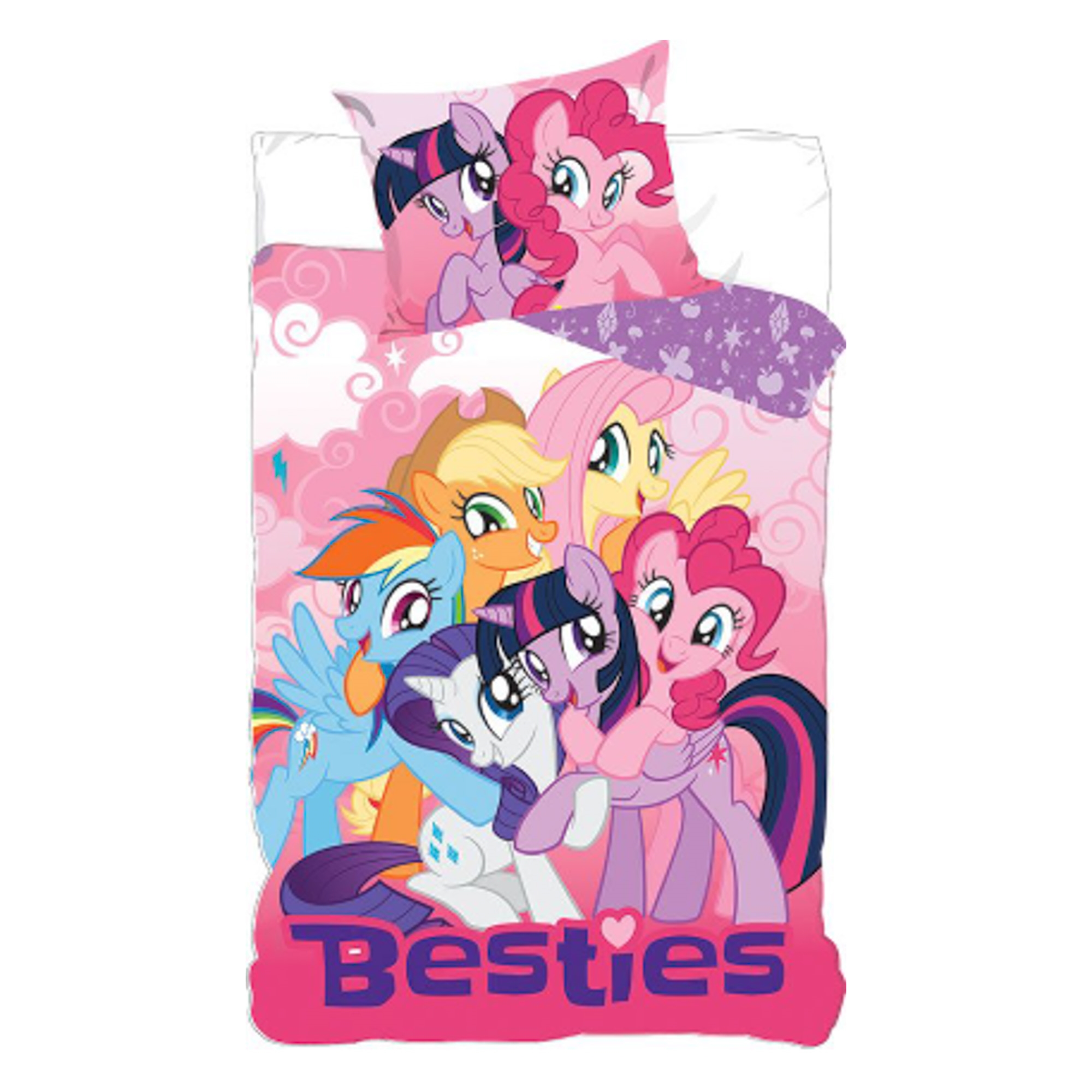 My Little Pony beddengoed - 100% katoen - Kinderbeddengoed 140x200 cm - Besties