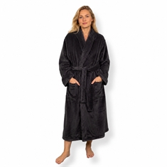 Badjas - Zachte fleece - Donkergrijs
