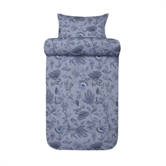 Beddengoed - 100% katoensatijn - Høie Of Scandinavia - Mille Denim Blauw