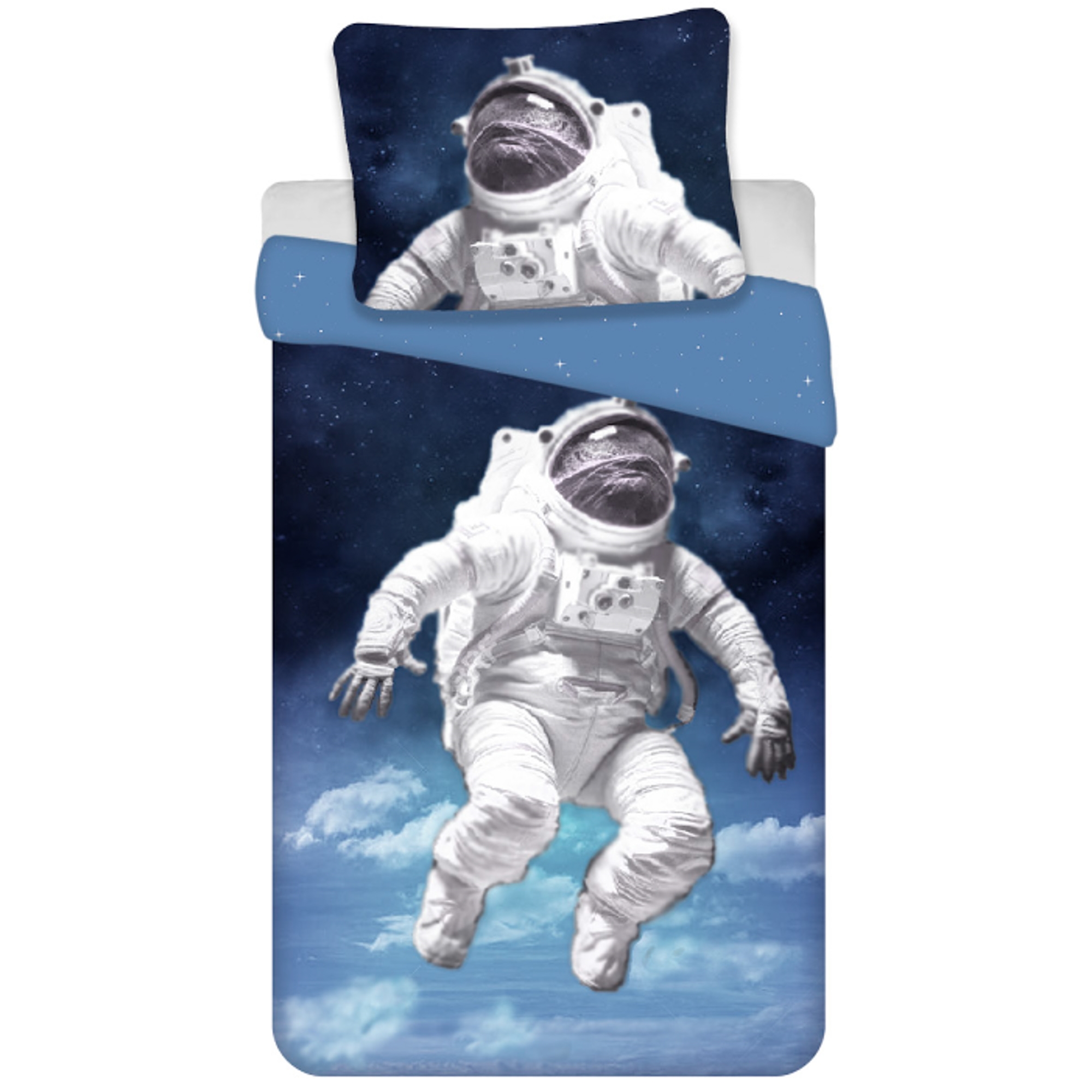 Astronautenbeddengoed - 100% katoen - Kinderbeddengoed 140x200 cm