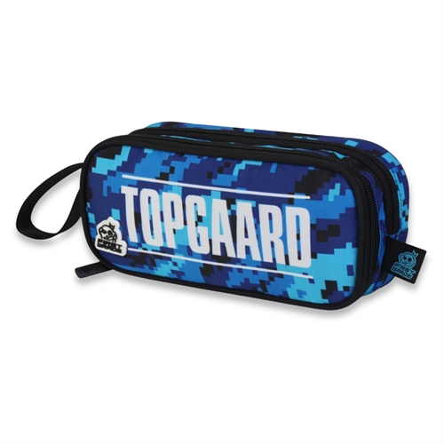 Niki Topgaard etui met 2 vakken - Blauw