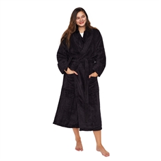 Badjas - 100% zachte katoenen badjas - Zwart - Nordstrand Home