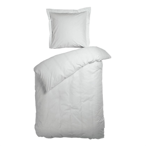 Beddengoed tweepersoons dekbed 200x220 cm - Opal wit beddengoed - 100% katoen satijn - Night & Day tweepersoons dekbedovertrek