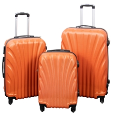 Koffer - Schelp oranje - Praktische hardcase koffer